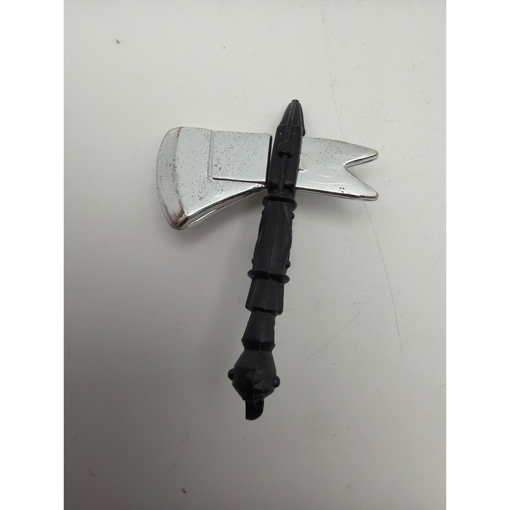 Vintage 1985 Kenner Super Powers Steppenwolf Electro-Axe Weapon Accessory Chrome